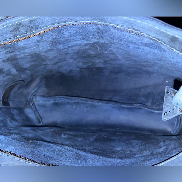 SOLD Portland Leather Goods DEEP WATER mini zip crossbody tote - Picture 8 of 8